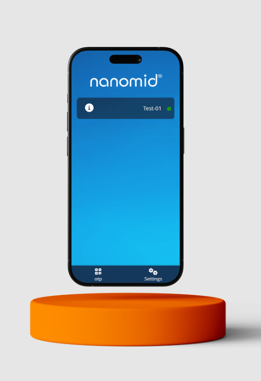 Nanomid IPTV interface on a large TV screen